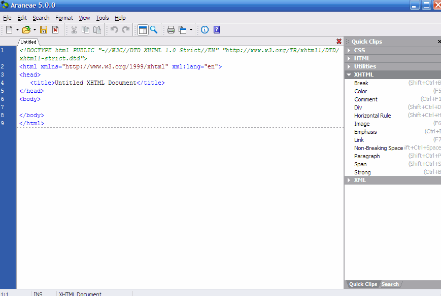 araneae Text Editor for Programming