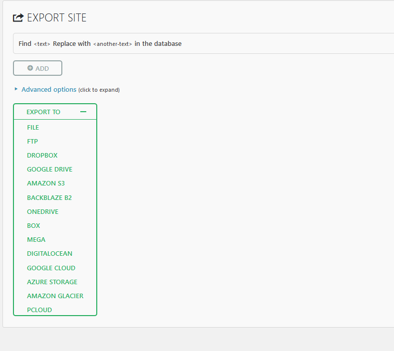 All-in-One WP Migration Export and Import