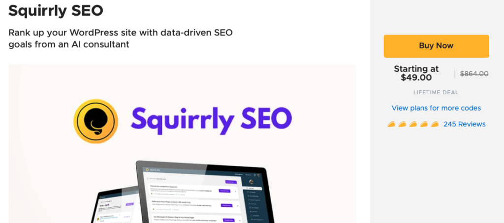 Squirrly SEO Lifetime Deals
