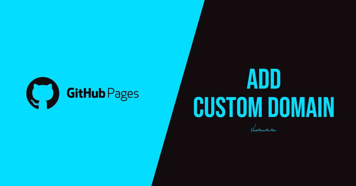 Add Custom Domain to GitHub Pages